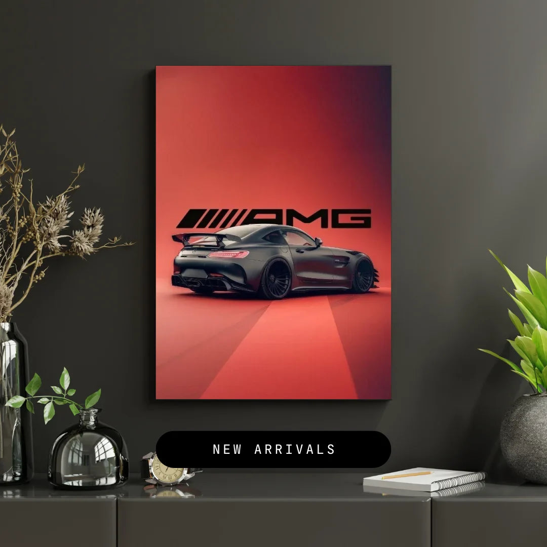 Mercedes AMG Wall Frame โ Luxury Performance Car Art Decor