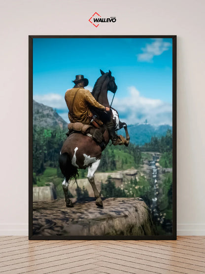 Red Dead Redemption-Themed Wall Frame – Western Adventure at Its Best