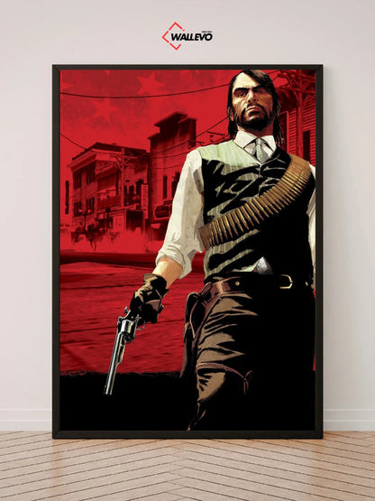 Red Dead Redemption-Themed Wall Frame – Western Adventure at Its Best