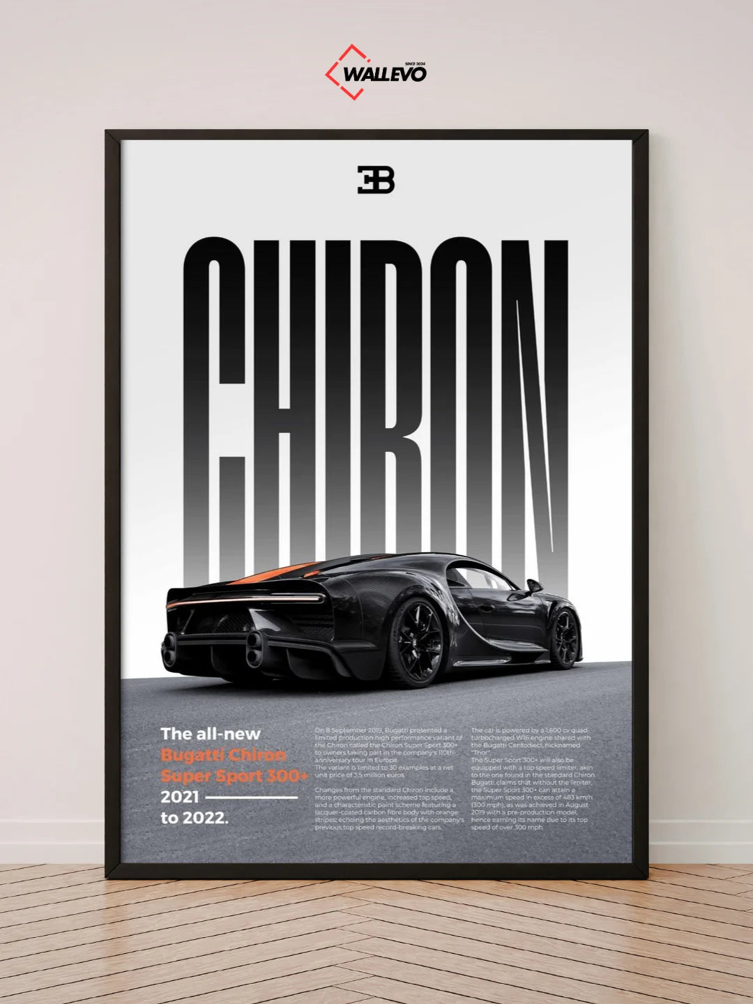 Bugatti Wall Frame - A Modern Supercar Masterpiece