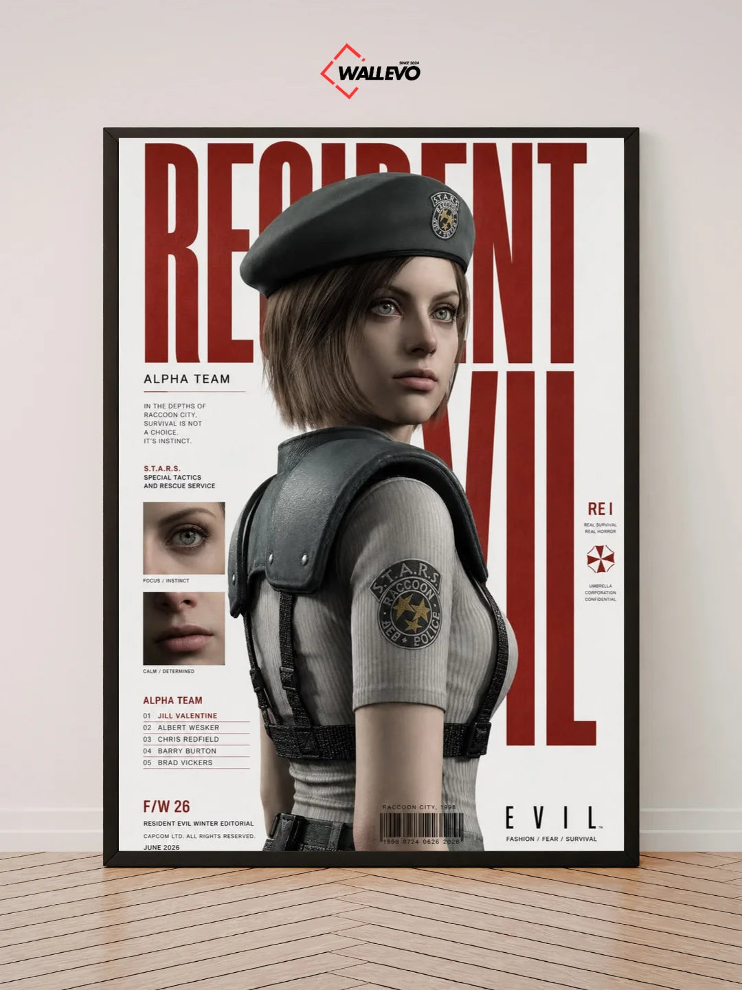 Resident Evil Theme Wall Frame