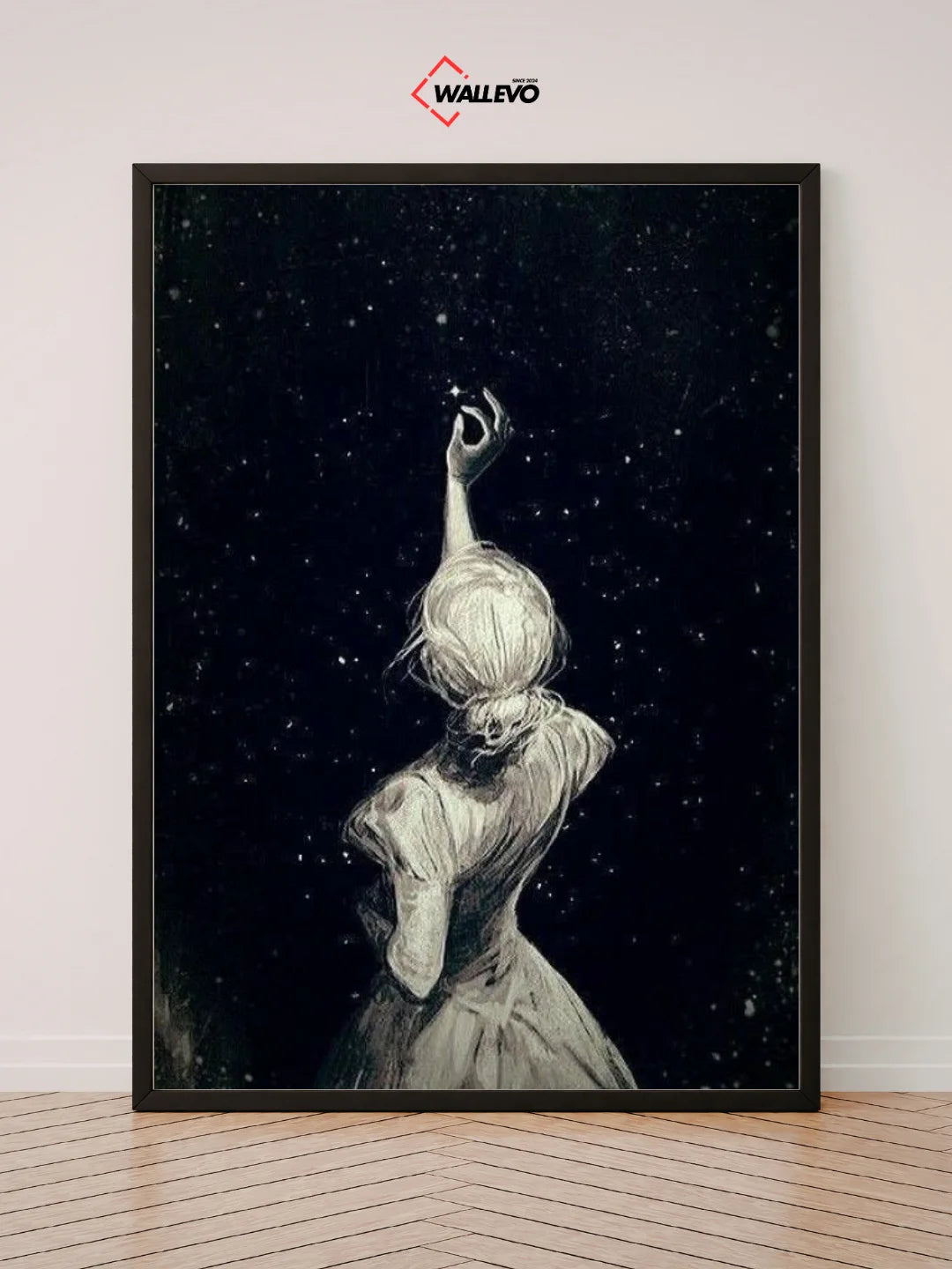 Girl Aesthetic Wall Frame – A Touch of Soft Beauty for Your Space