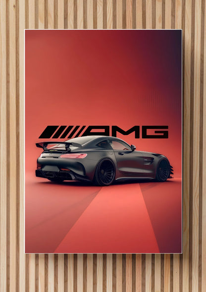 Mercedes AMG Wall Frame – Luxury Performance Car Art Decor