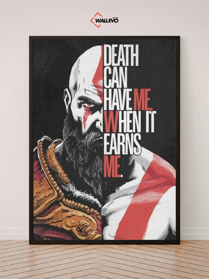 God of War-Themed Wall Frame – Epic Art for Fans