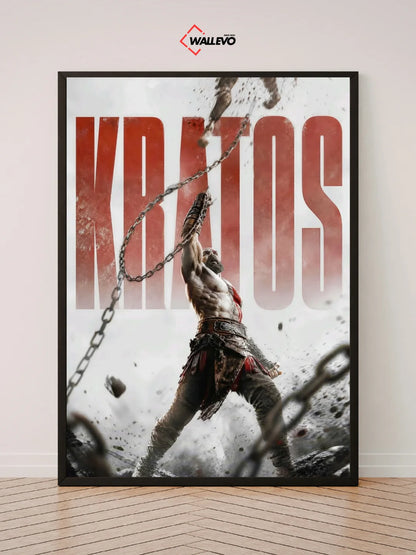 Kratos God of War-Themed Wall Frame