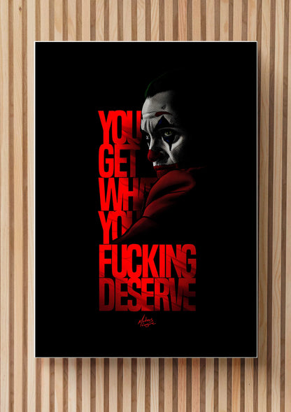Joker Movie Wall Frame – Dark Cinematic Character Art Decor