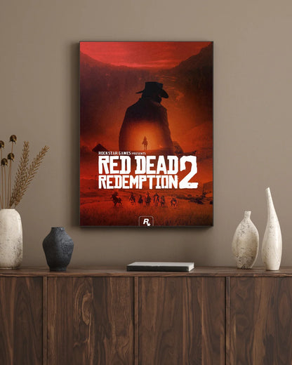 Red Dead Redemption 2 Wall Frame – Western Gaming Wall Art & Room Decor (Limited Offer)