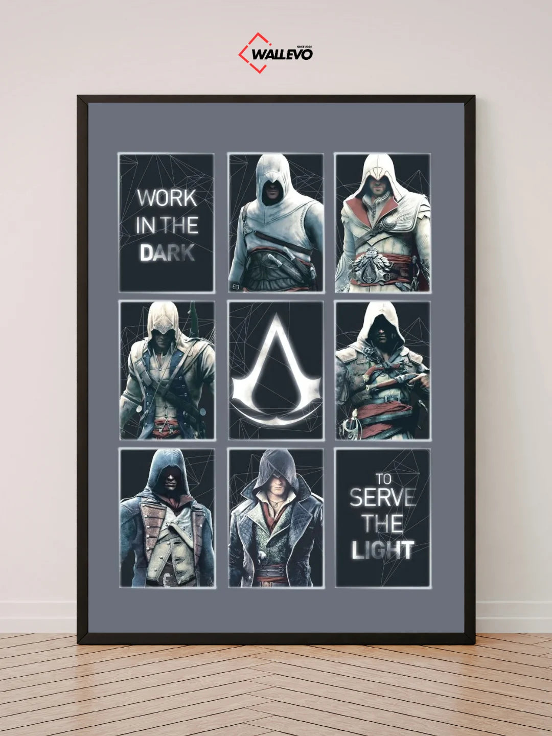 Assassin's Creed Themed Wall Frame – A Tribute to the Hidden Blade
