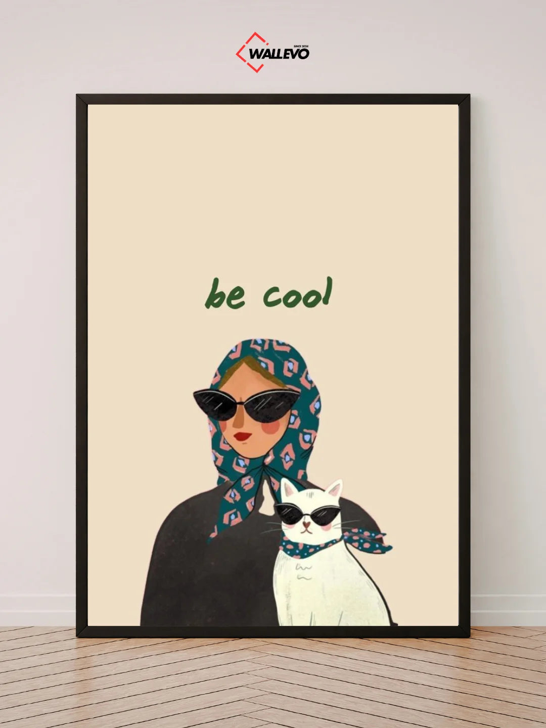 Be Cool Aesthetic Wall Frame – A Touch of Soft Beauty for Your Space