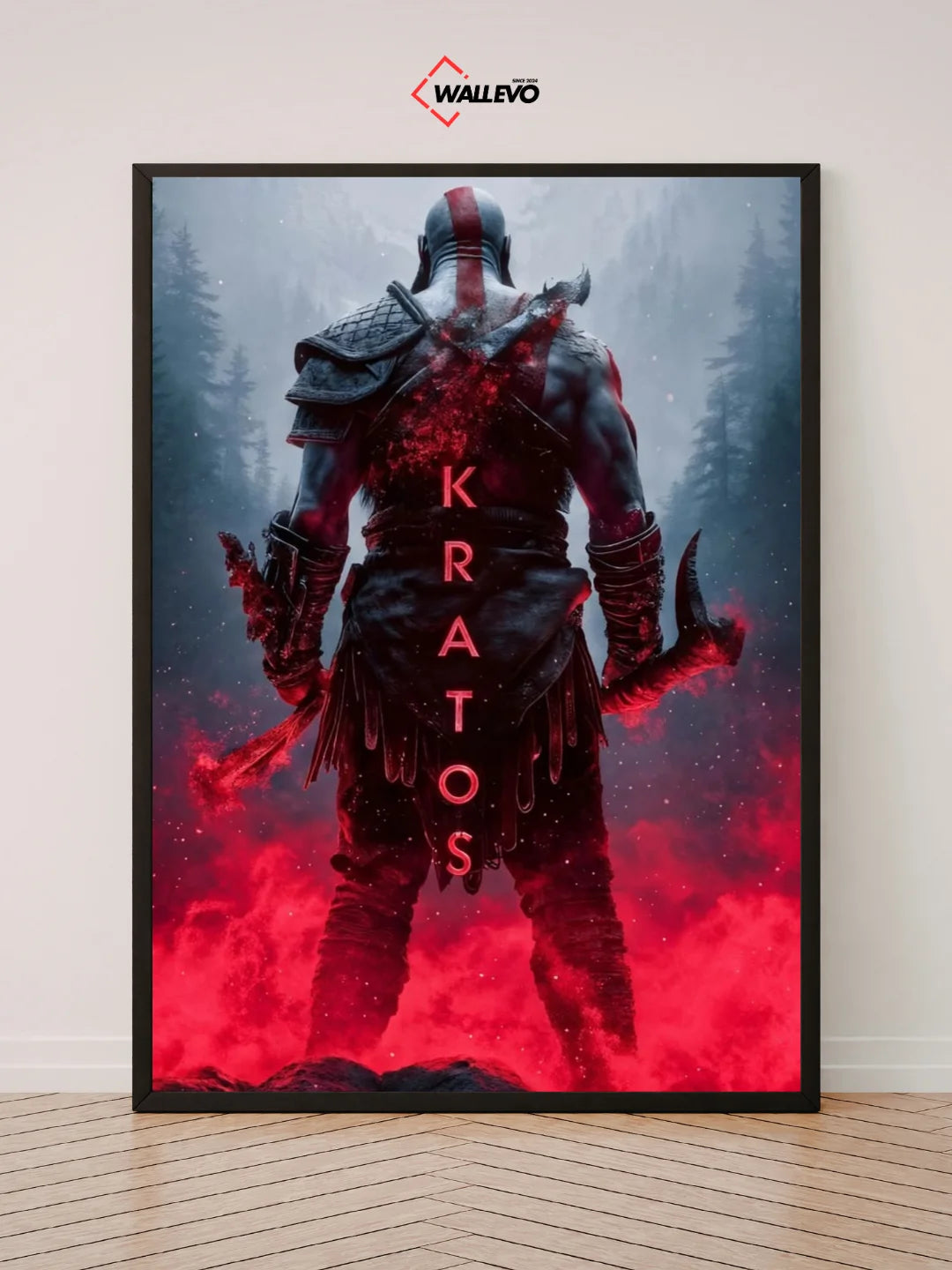 God of War-Themed Wall Frame – Epic Art for Fans