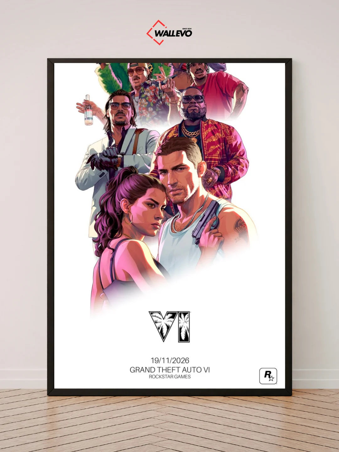 GTA 6-Themed Wall Frame – Embrace the Future of Gaming