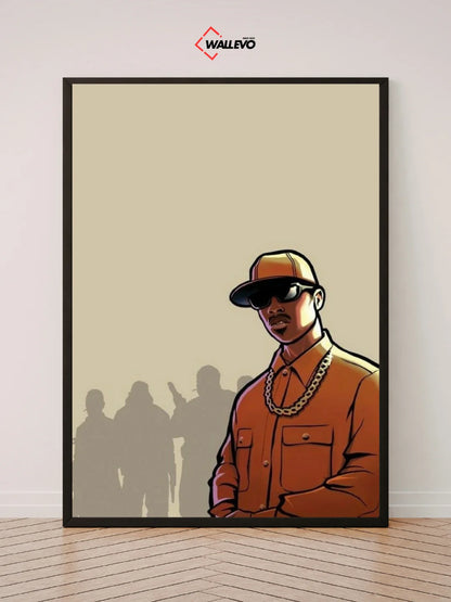 GTA San Andreas-Themed Wall Frame – Relive the Classic Adventure