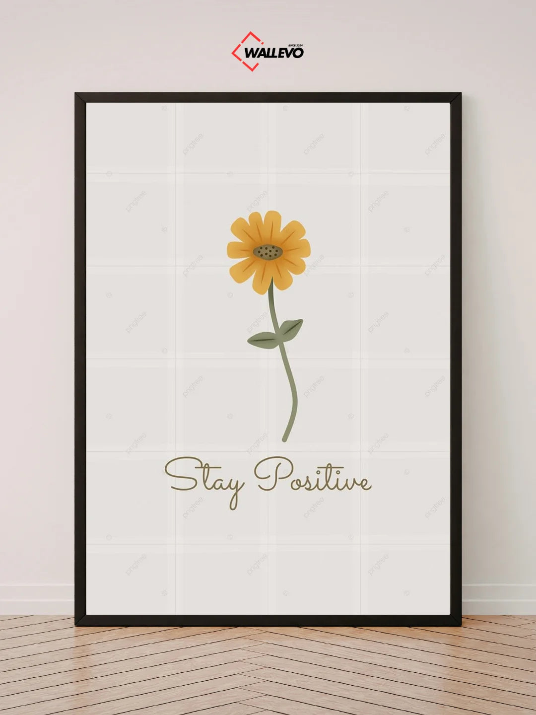 Stay Positive – Bright Days Are Ahead – Motivational Wall Frame