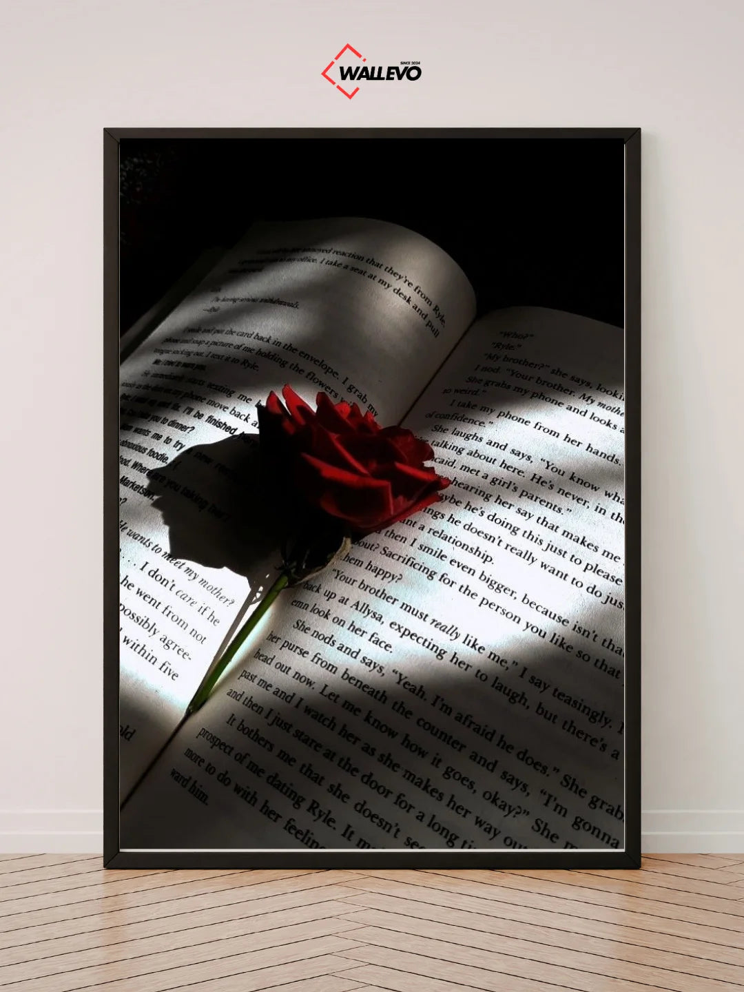 Reading Aesthetic Wall Frame – A Touch of Soft Beauty for Your Space