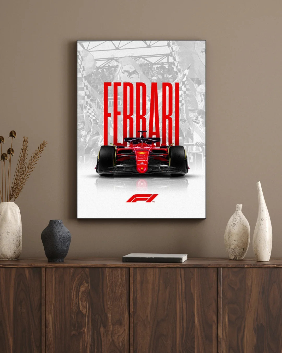 Ferrari Wall Frame – Luxury Sports Car Wall Art & Automotive Decor (Limited Offer)