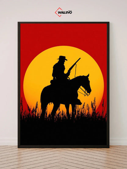 Red Dead Redemption-Themed Wall Frame – Western Adventure at Its Best