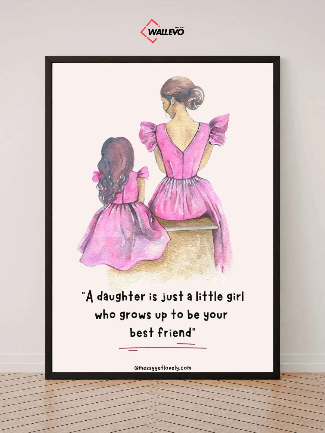 Daughters: A Beautiful Blessing, A Lifetime of Love" – A Heartfelt Wall Frame