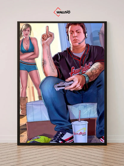 GTA V-Themed Wall Frame – A Tribute to Los Santos