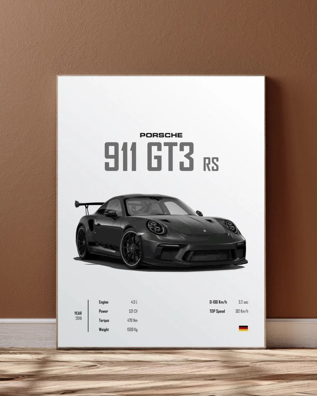Porsche 911 GT3 RS – Ultimate Performance Wall Frame (Limited Offer)