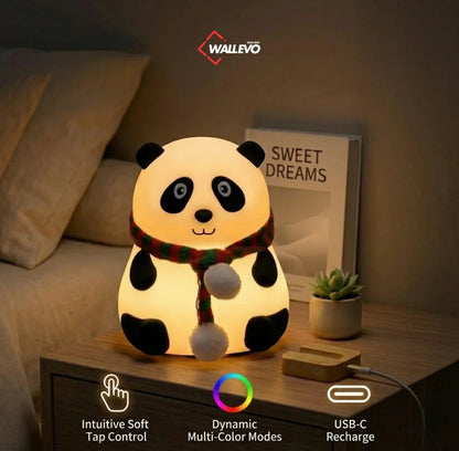 Cute Panda Night Lamp – Tap Control & USB-C Rechargeable
