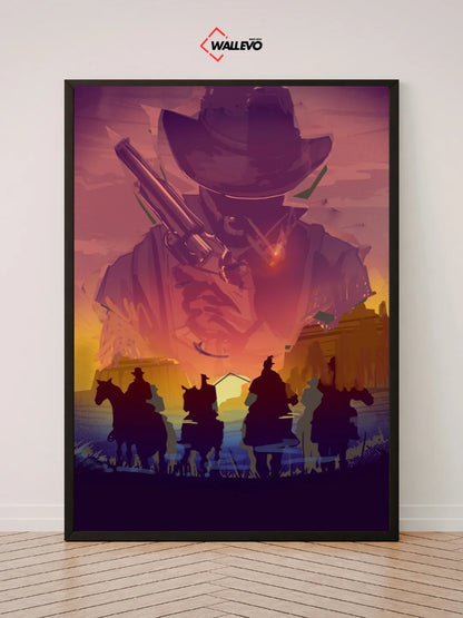Red Dead Redemption-Themed Wall Frame – Western Adventure at Its Best