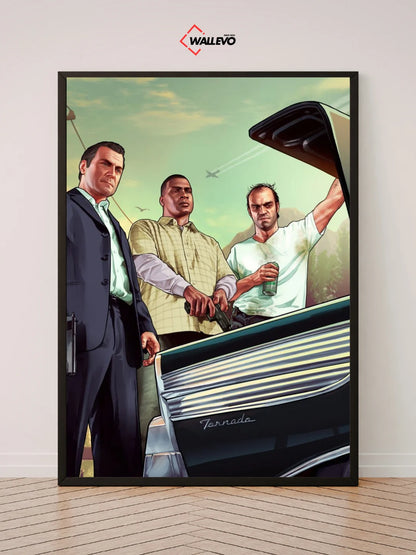 GTA V-Themed Wall Frame – A Tribute to Los Santos