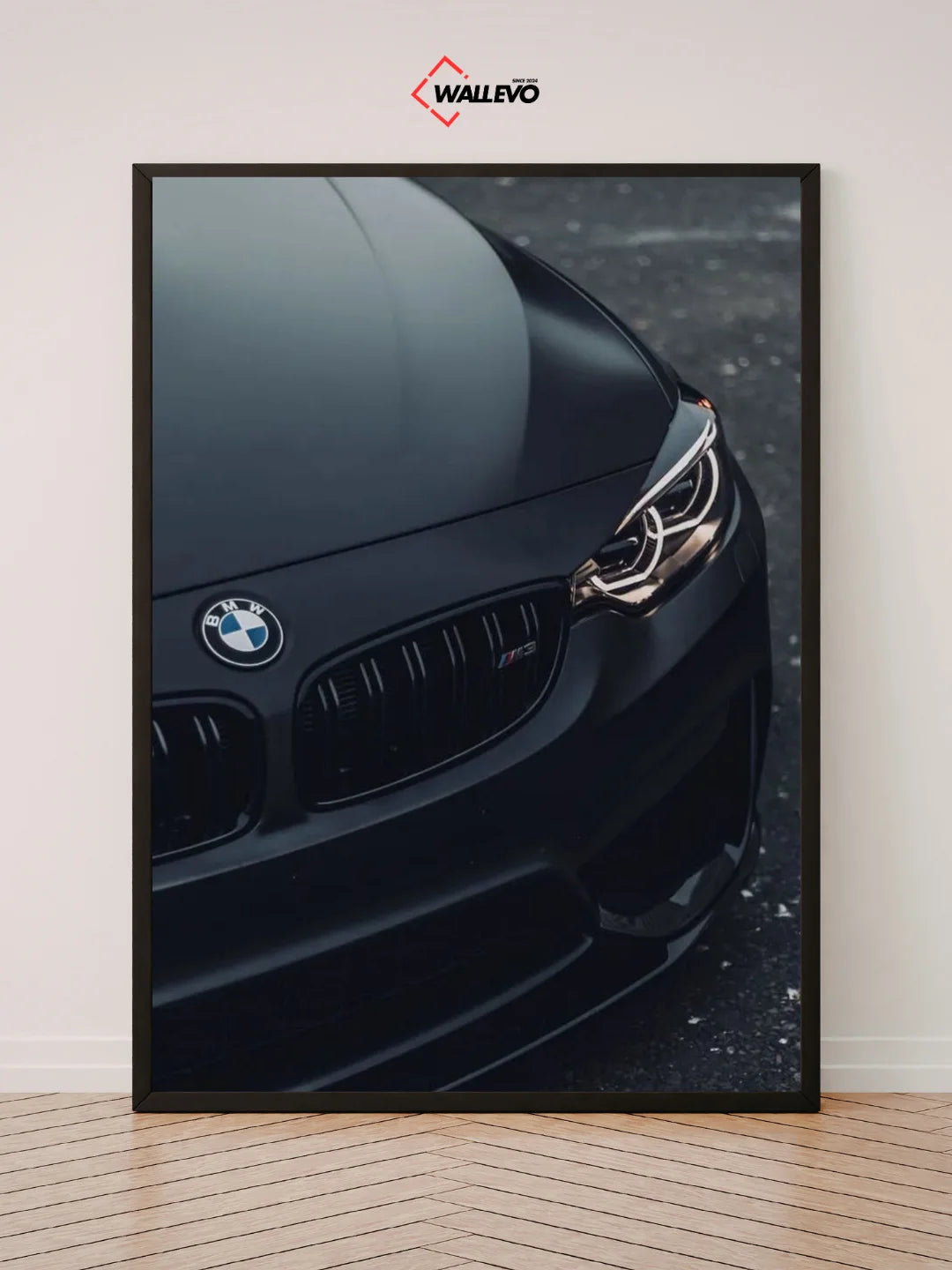 Premium Black BMW Car Wall Frame – Luxury and Performance Combined