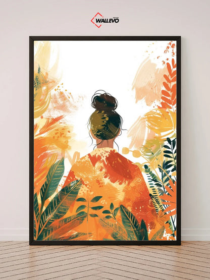 Leaves Aesthetic Wall Frame – A Touch of Soft Beauty for Your Space