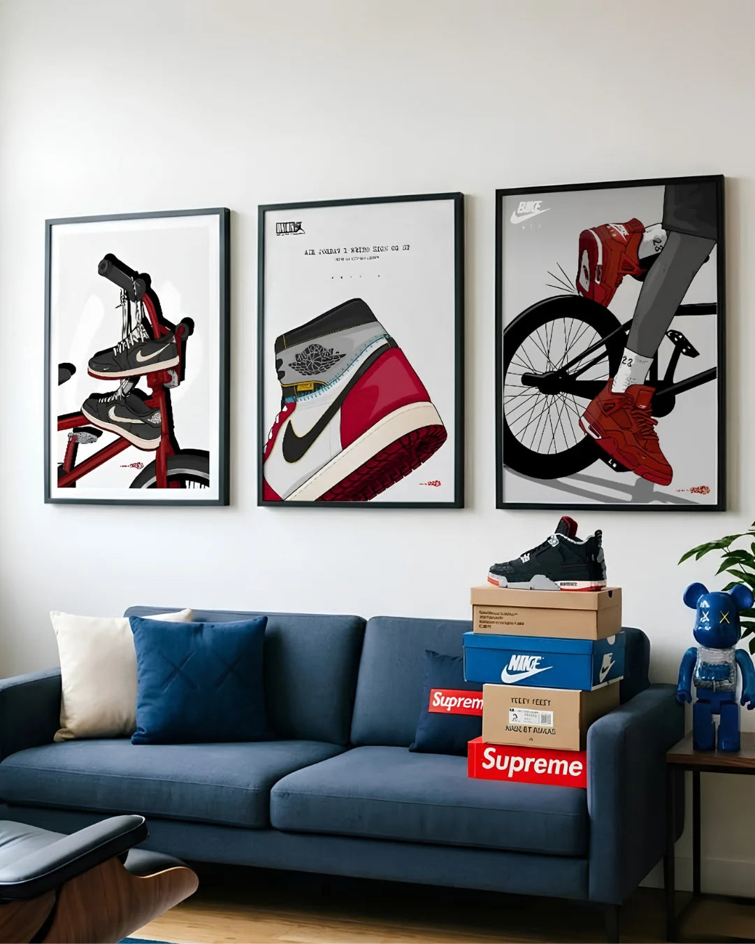 Pack of 3 Nike Jordan – Iconic Sneaker Wall Frame Set