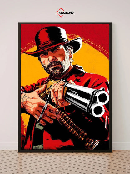Red Dead Redemption-Themed Wall Frame – Western Adventure at Its Best