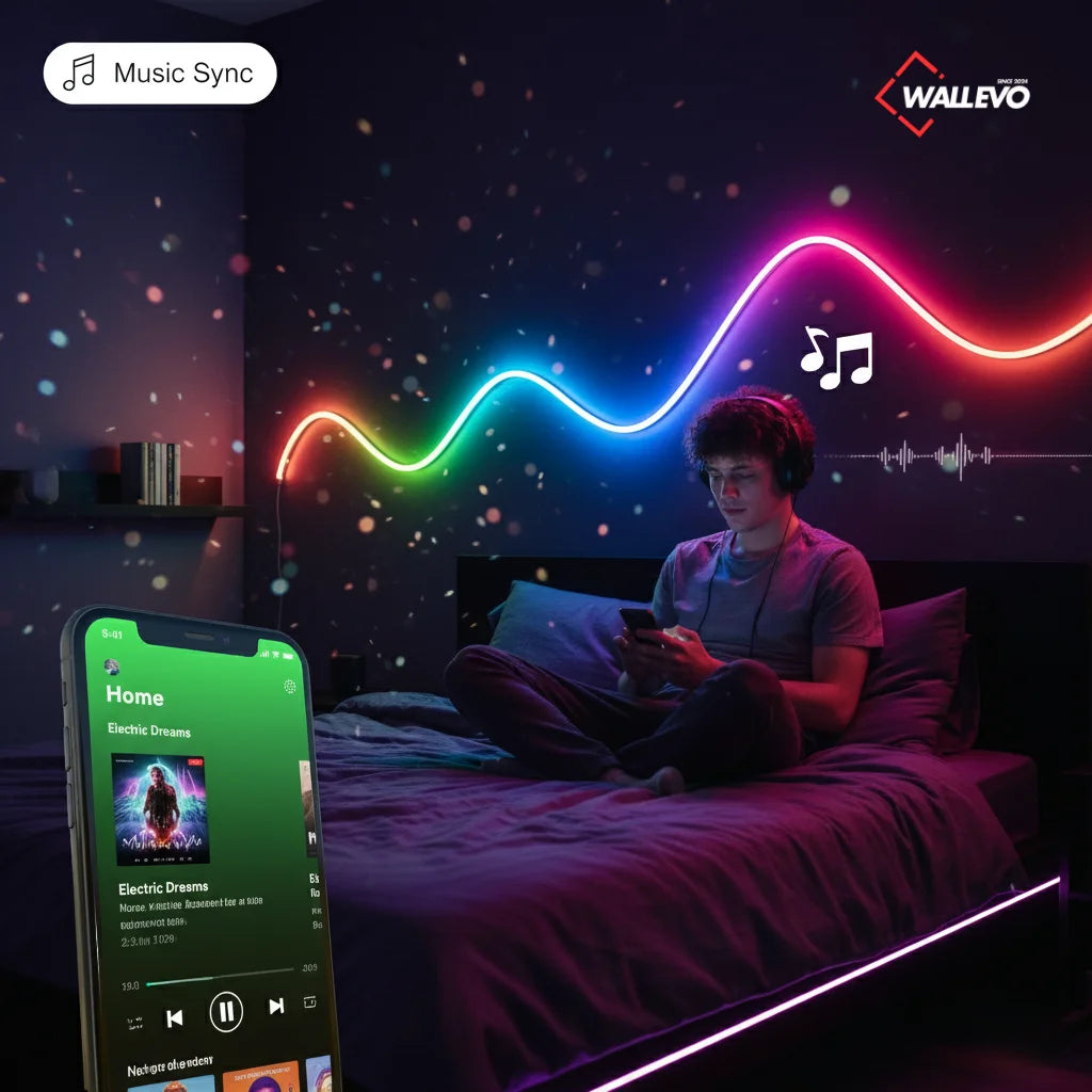 NEON RGB Magic 5-Meter Multicolor LED Neon Light – Remote & Mobile Control