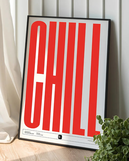 CHILL – Abstract Aesthetic Wall Frame