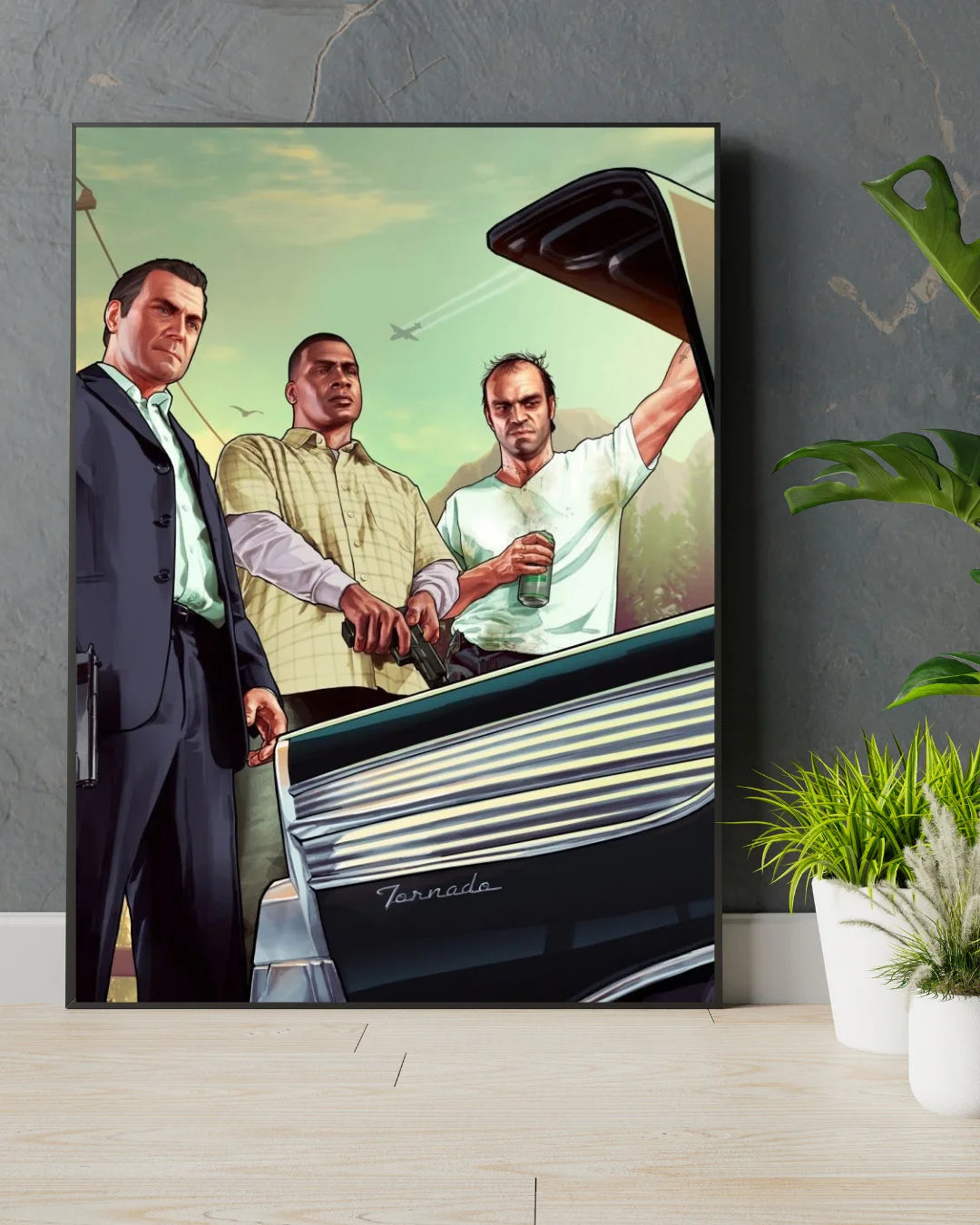 GTA V Character Wall Frame – Gaming Wall Art & Room Decor (Limited Offer)