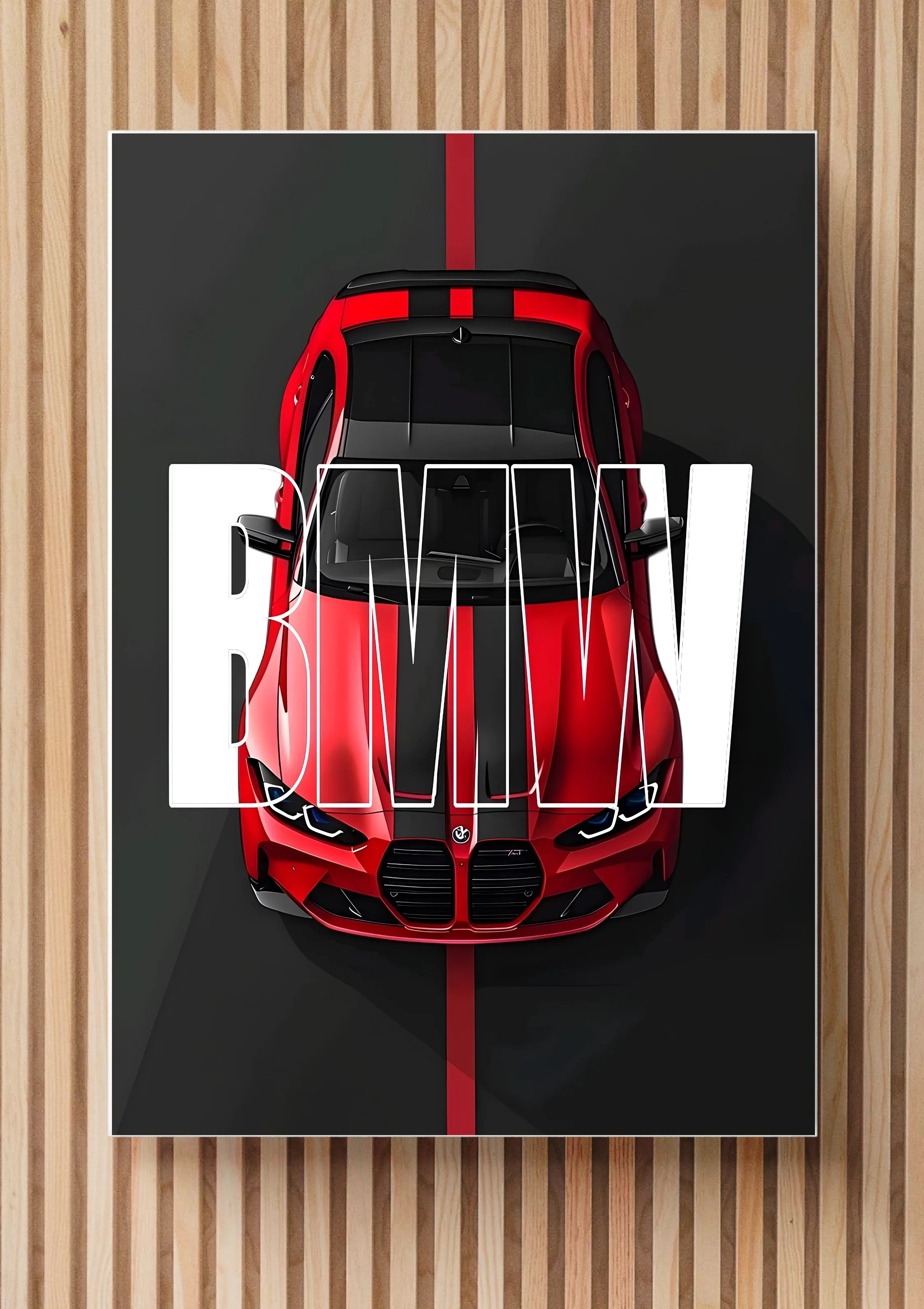 BMW Wall Frame – Luxury Sports Car Aesthetic Decor