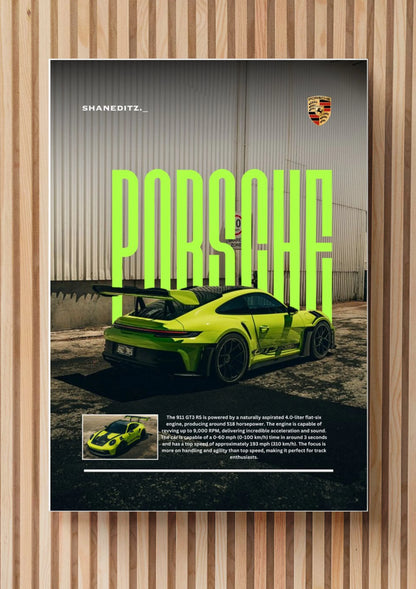 Porsche Wall Frame – The Pinnacle of Automotive Excellence