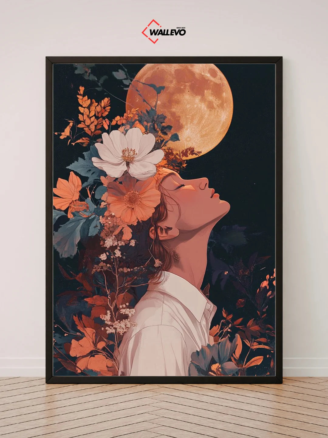 Floral Muse – A Graceful & Artistic Wall Frame