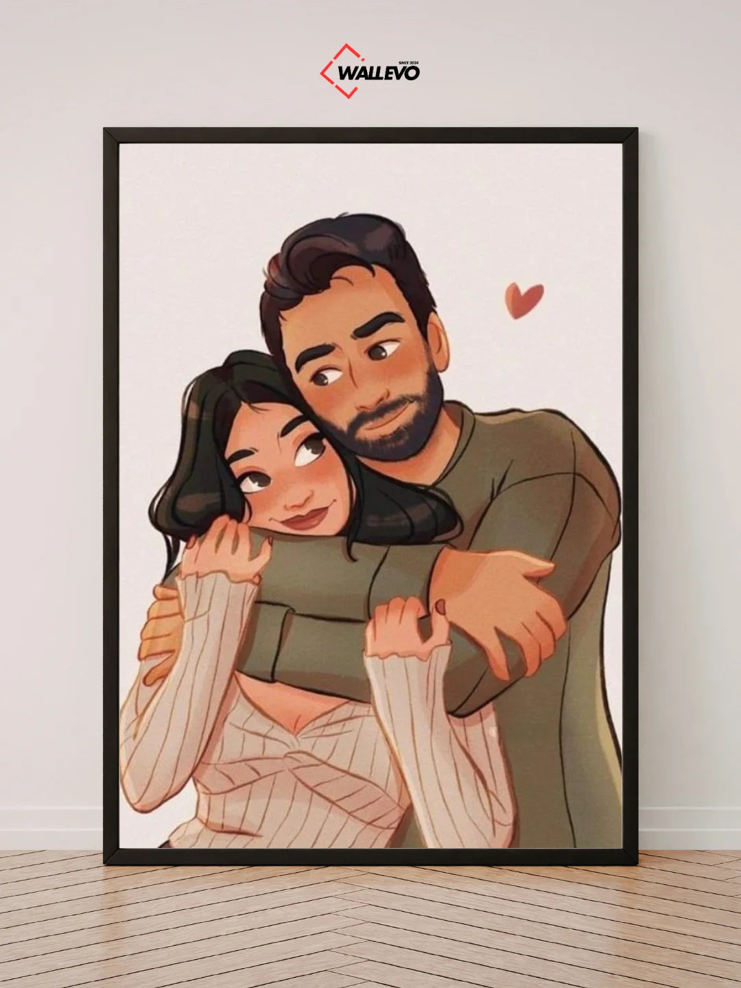 Warm Embrace – A Romantic & Heartfelt Wall Frame