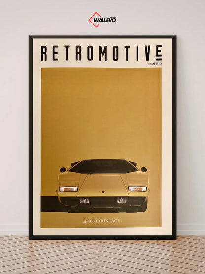 Lambo Wall Frame - A Modern Supercar Masterpiece