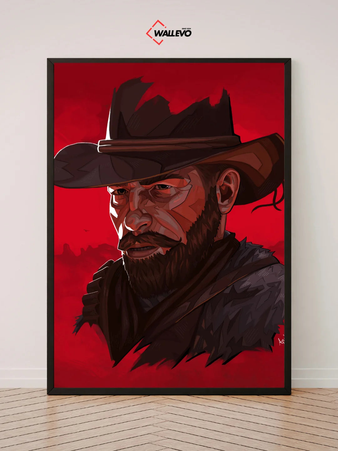 Red Dead Redemption-Themed Wall Frame – Western Adventure at Its Best