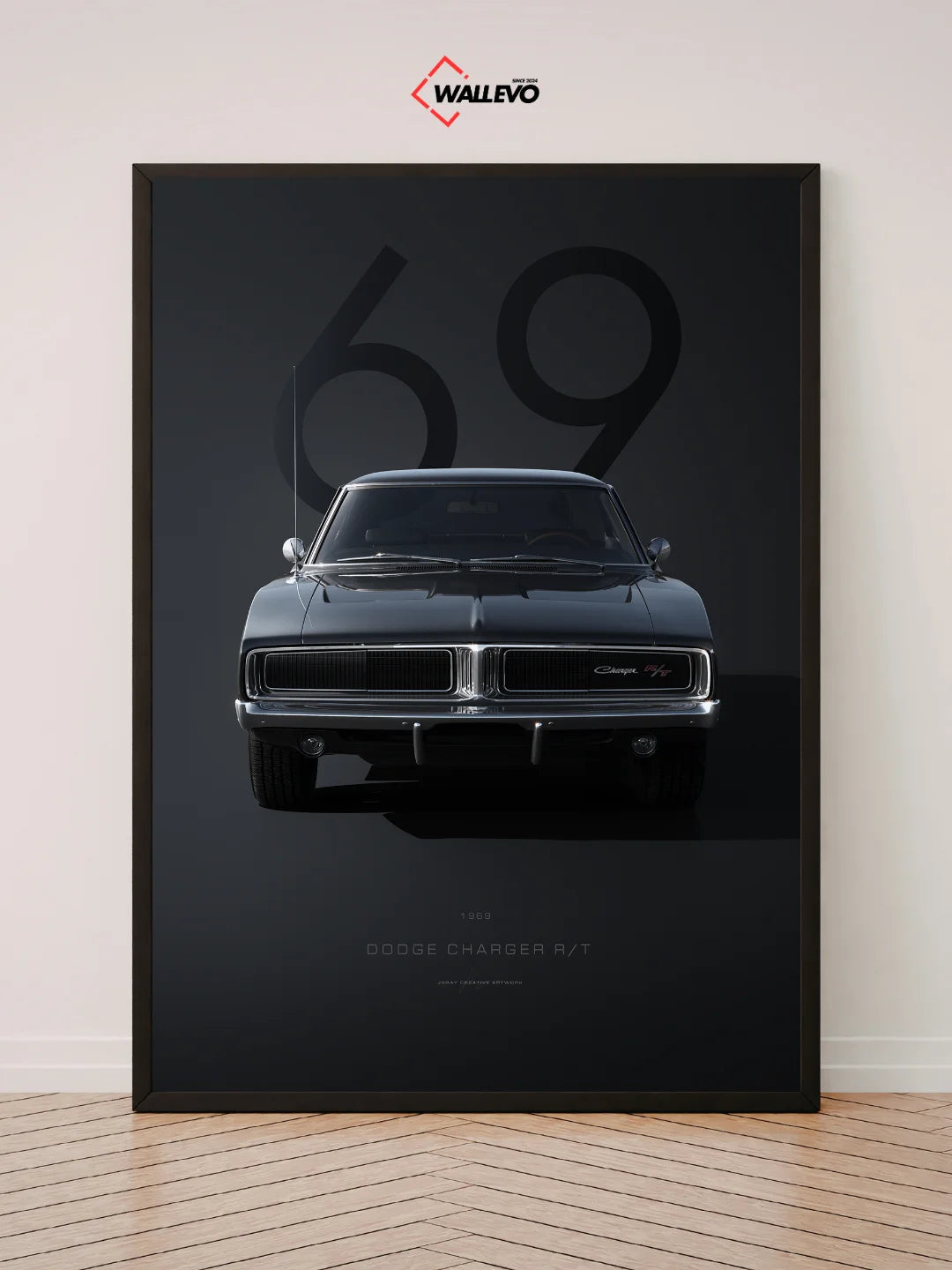 Premium 1969 Dodge Charger Wall Frame – Muscle Car Legend