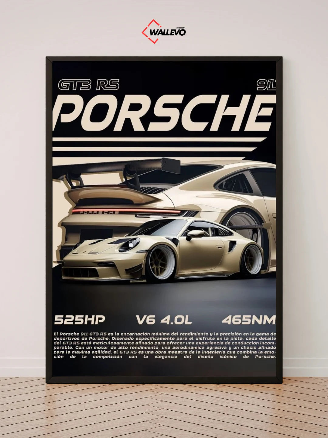 Porsche 911 GT3 RS Wall Frame – Track-Ready Precision