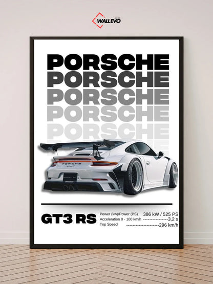Porsche 911 GT3 RS Wall Frame