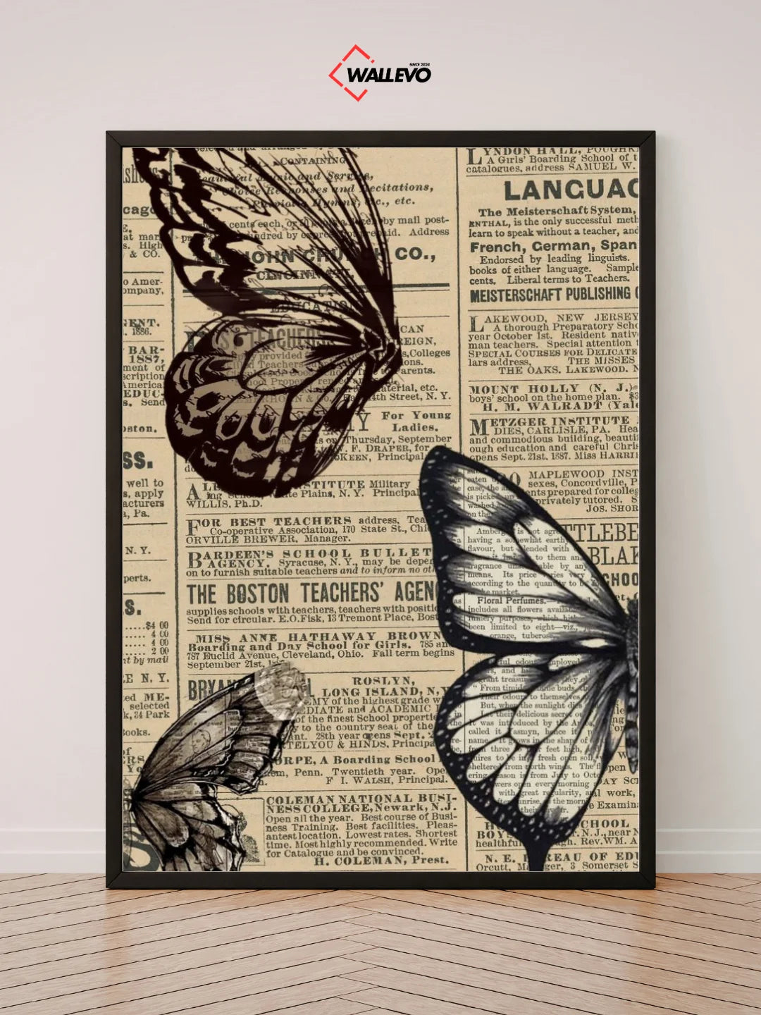 Whimsical Butterflies – A Delicate & Enchanting Wall Frame