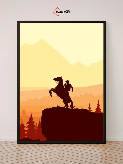 Red Dead Redemption-Themed Wall Frame – Western Adventure at Its Best