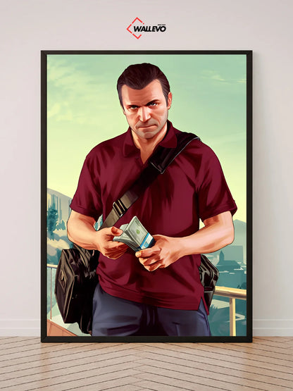 GTA V-Themed Wall Frame – A Tribute to Los Santos