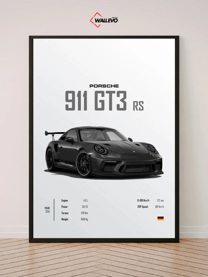 911 GTR Wall Frame – A Tribute to Porsche’s Performance Icon