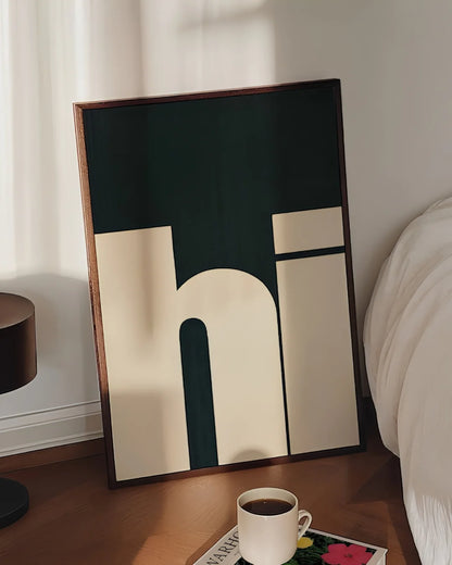 HI – Abstract Aesthetic Wall Frame