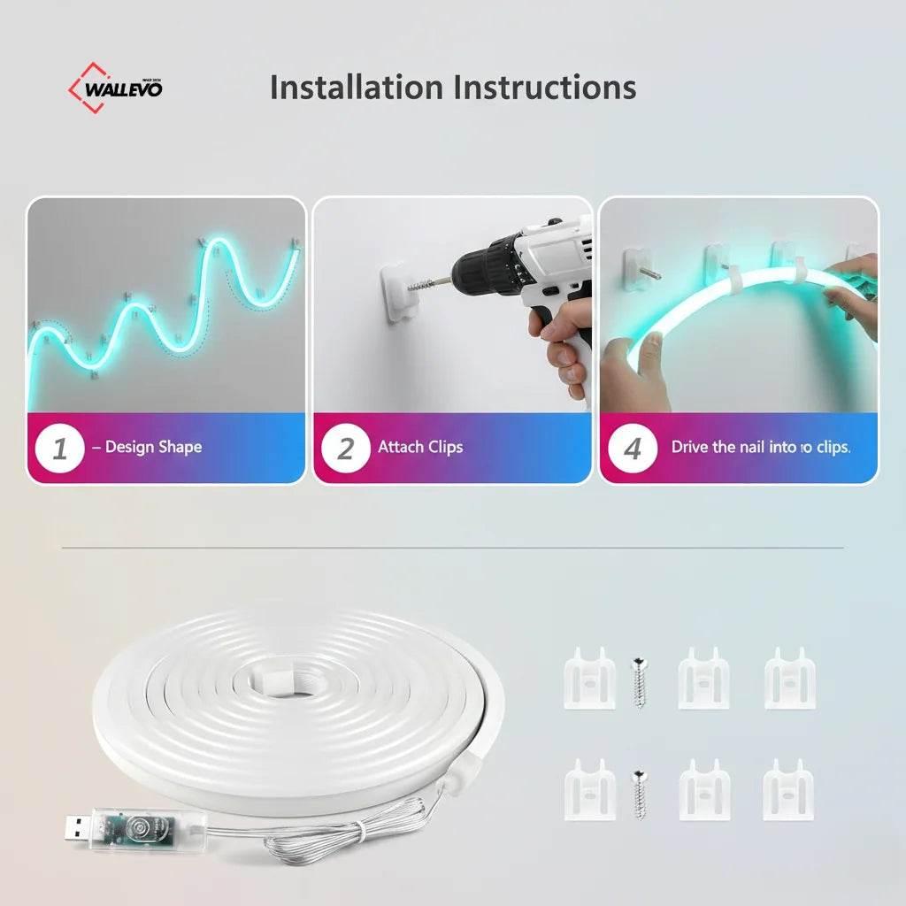 NEON RGB Magic 5-Meter Multicolor LED Neon Light – Remote & Mobile Control