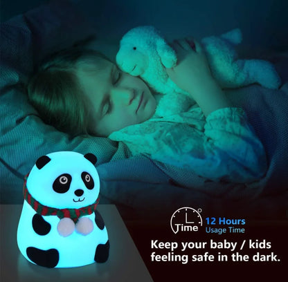 Cute Panda Night Lamp – Tap Control & USB-C Rechargeable