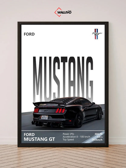 Mustang Wall Frame - A Modern Supercar Masterpiece
